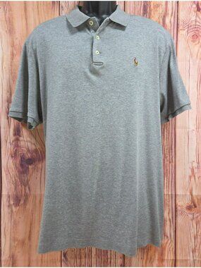 Polo Ralph Lauren Mens Gray Classic Fit Polo Shirt XL